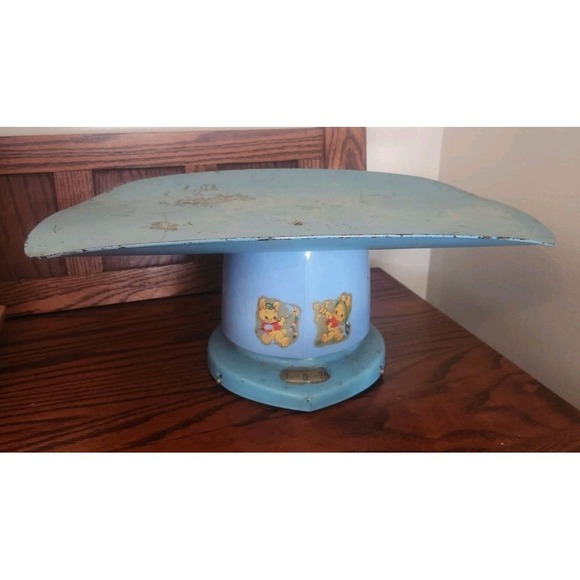 The Unbranded Brand Other - Vintage Blue Baby Nursery Scale Antique Kitchy 1949 Bunnie‎ Decals
